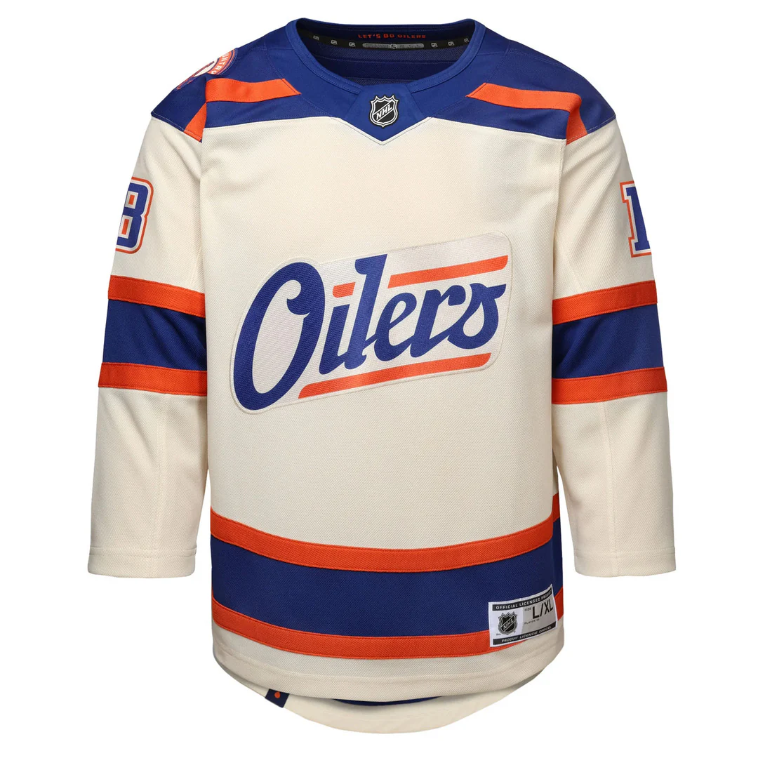 NHL Branded Youth Edmonton Oilers Zach Hyman Alternate Jersey - Image 2