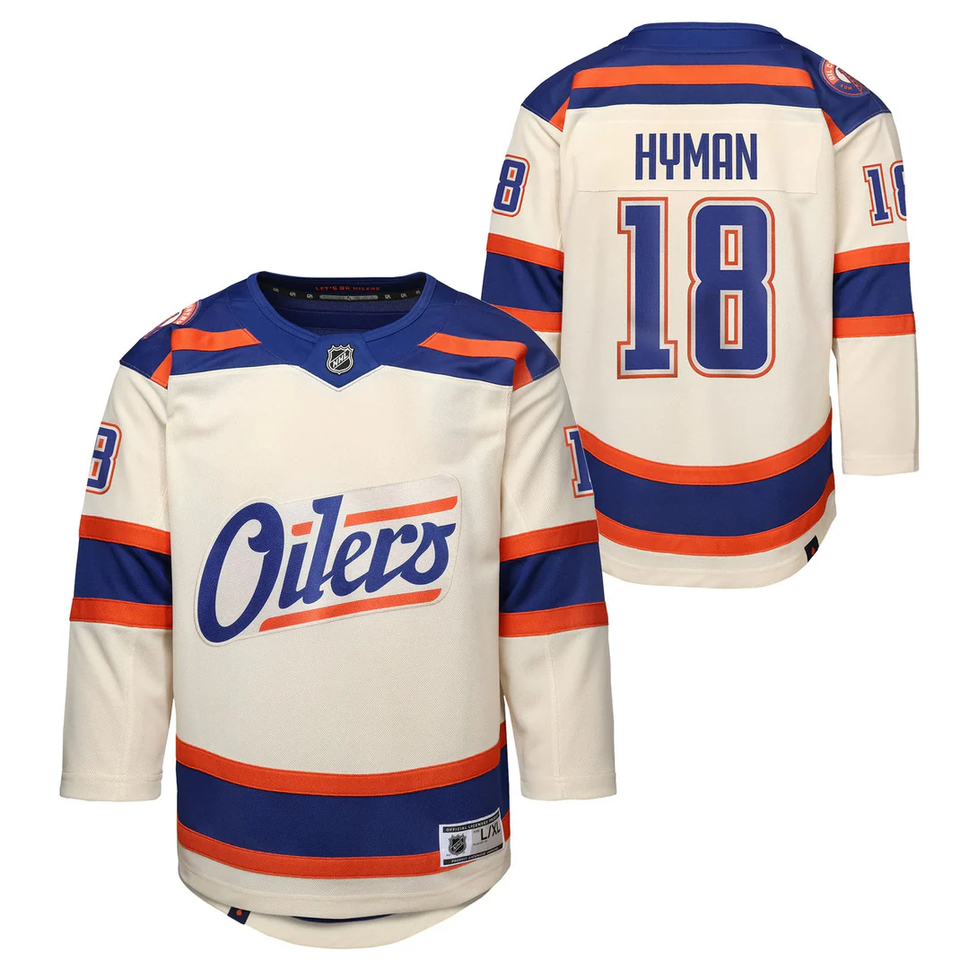 NHL Branded Youth Edmonton Oilers Zach Hyman Alternate Jersey - Image 3