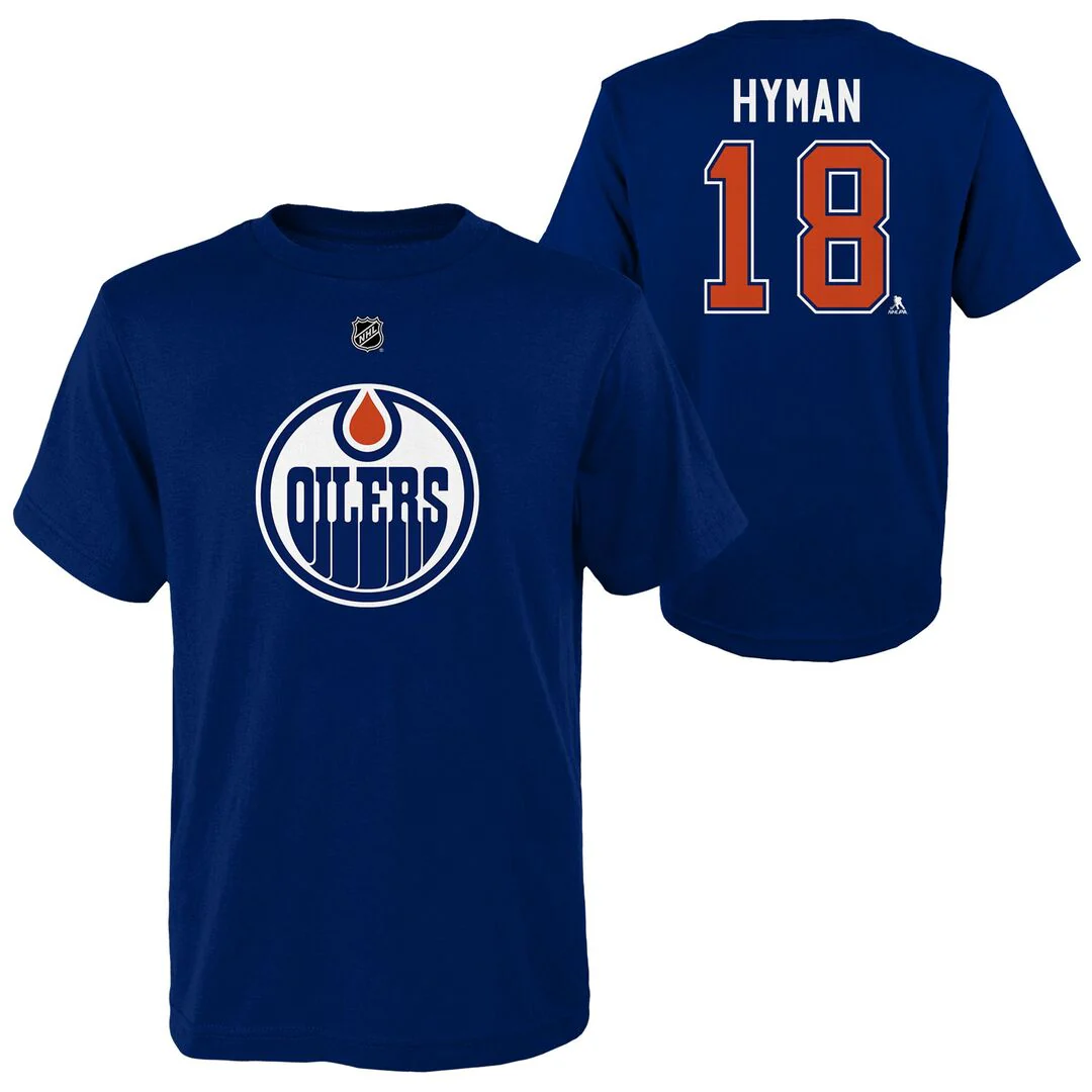 NHL Branded Youth Edmonton Oilers Zach Hyman T-Shirt - Image 3