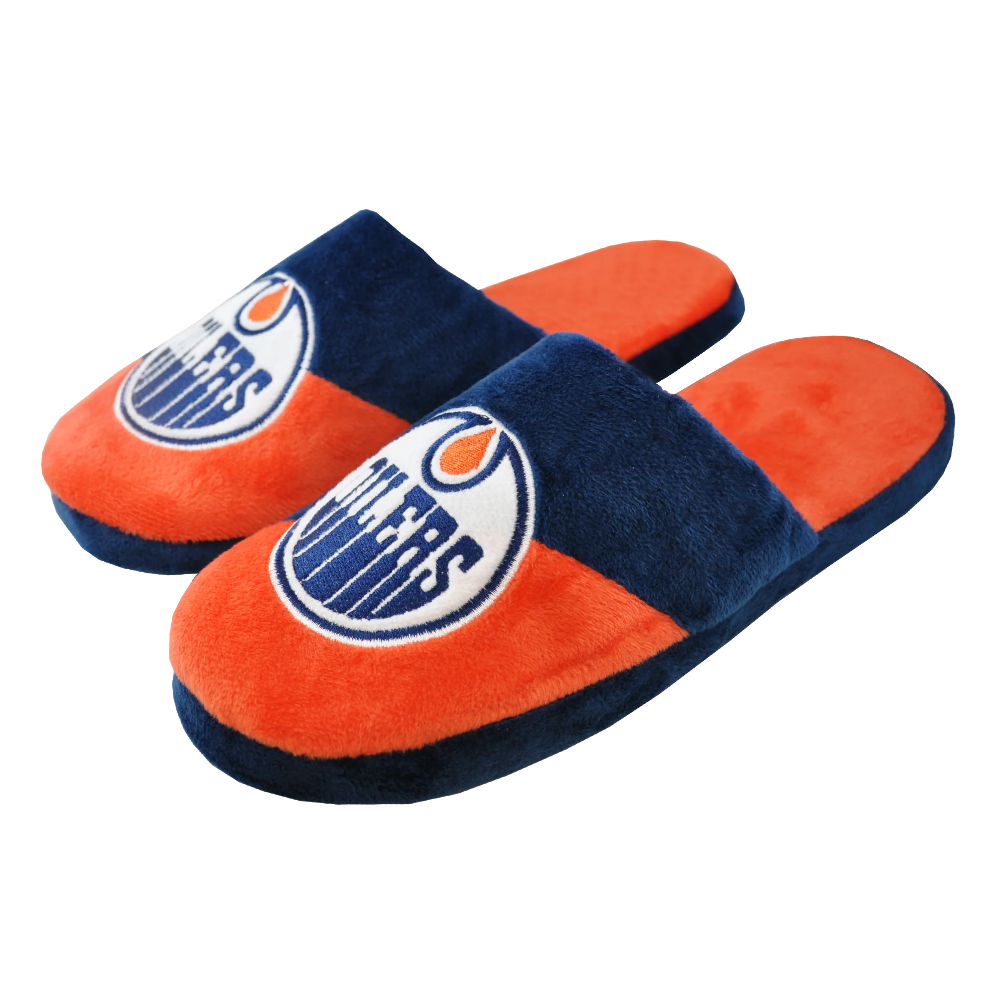 FOCO Men's NHL Edmonton Oilers Big Logo Slipper