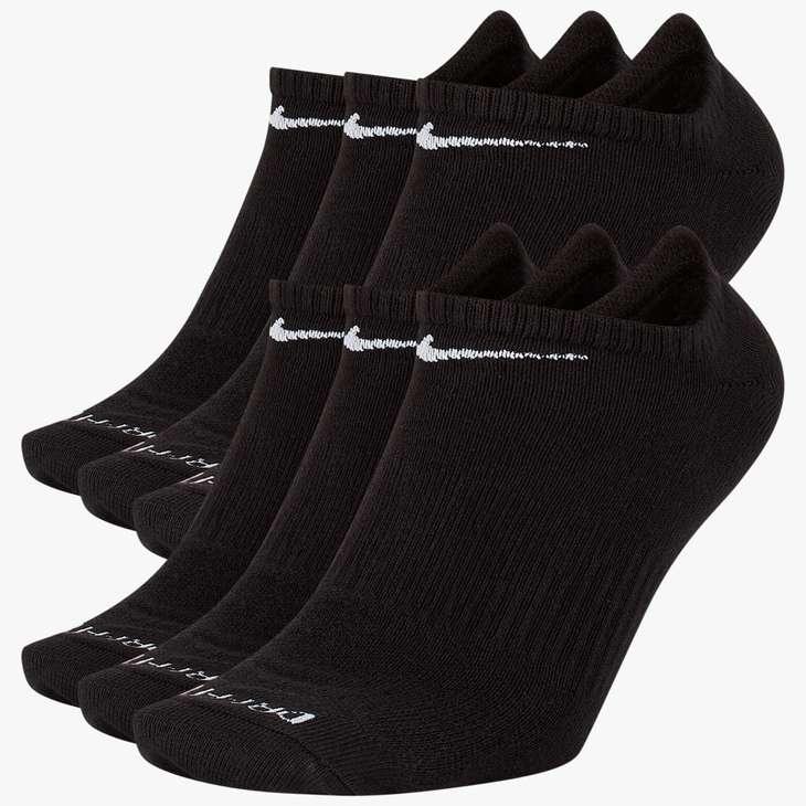 Nike Senior Everyday Plus Lightweight Training No Show Socks 6-Pack