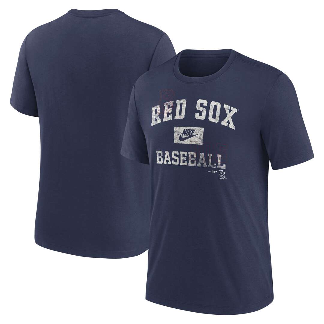Nike Men's MLB Boston Red Sox Coop Arch Threads T-Shirt - Image 3