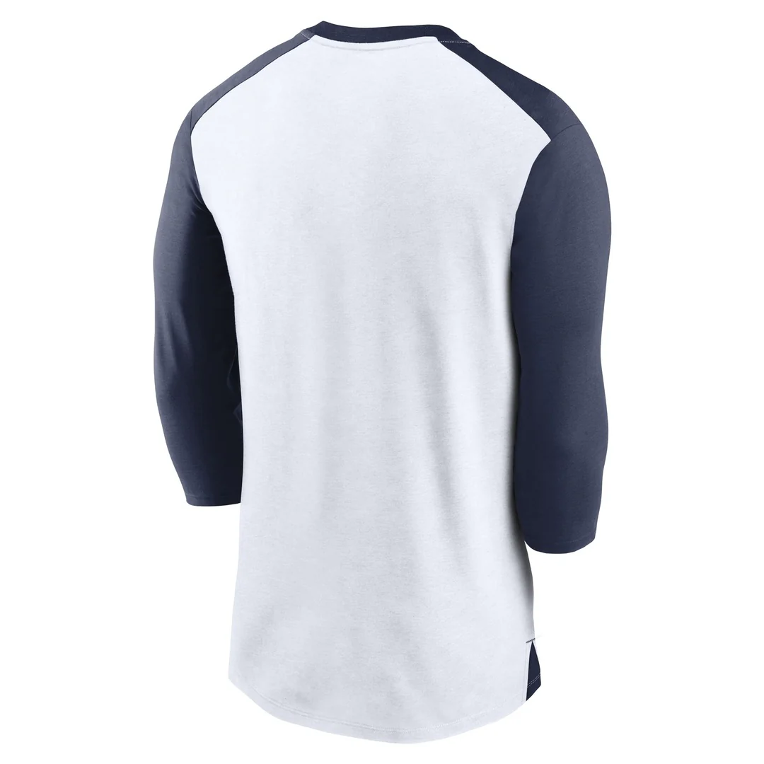 Nike Men's MLB San Diego Padres Rewind 3/4 Triblend T-Shirt - Image 2