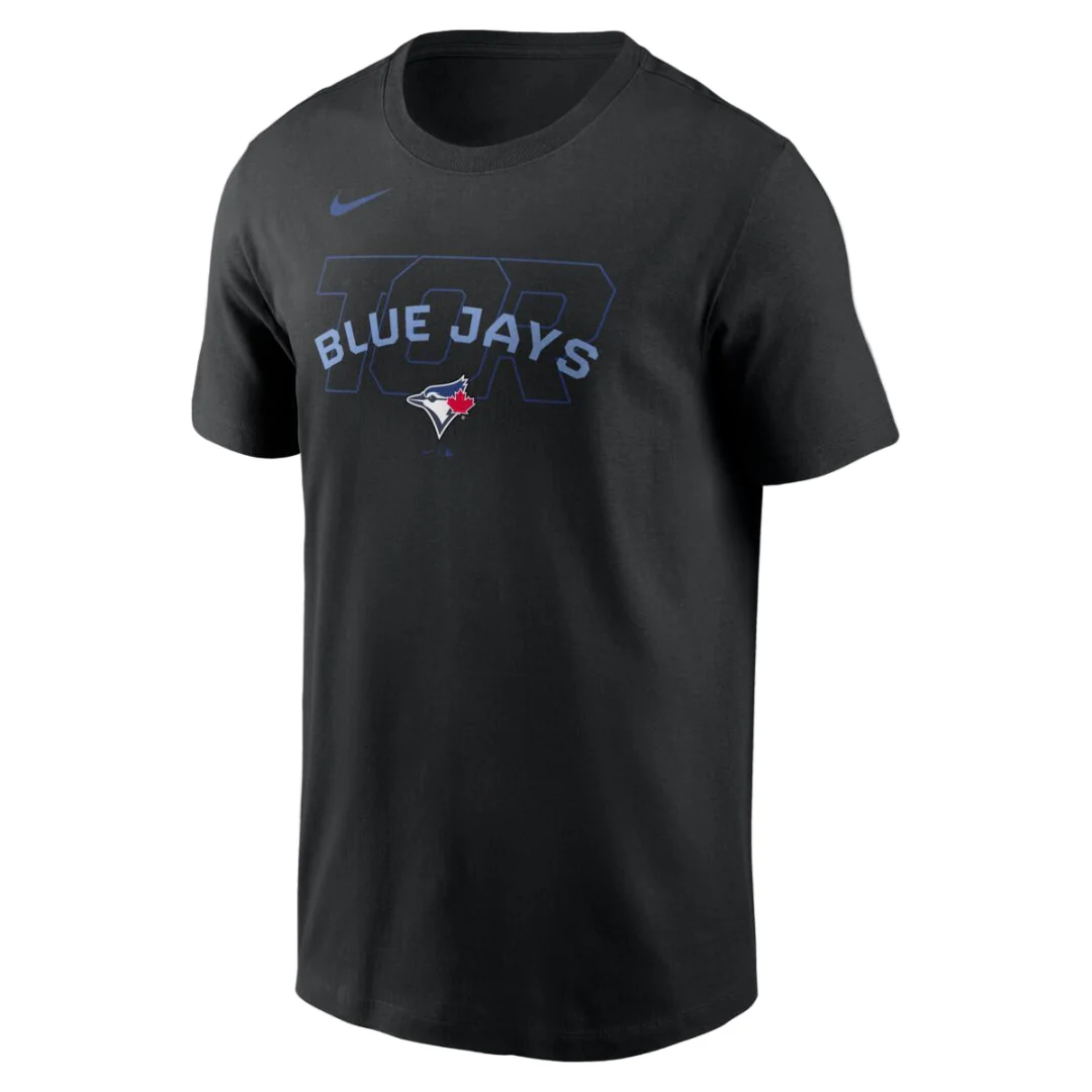 Nike Men's MLB Toronto Blue Jays Black Fashion Cotton T-Shirt