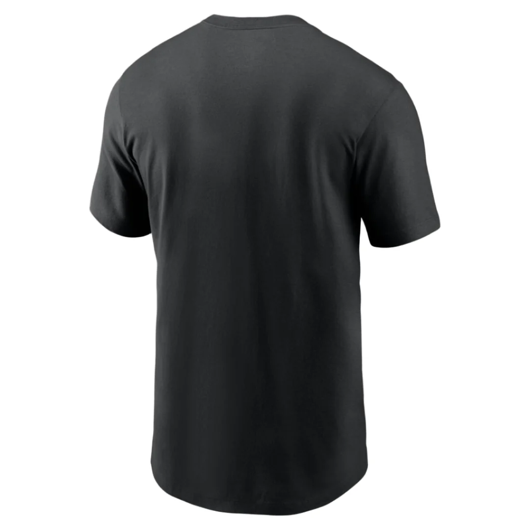 Nike Men's MLB Toronto Blue Jays Black Fashion Cotton T-Shirt - Image 2