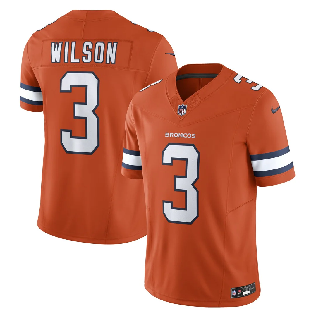 Nike Men's NFL Denver Broncos Russell Wilson Limited Jersey - Image 3