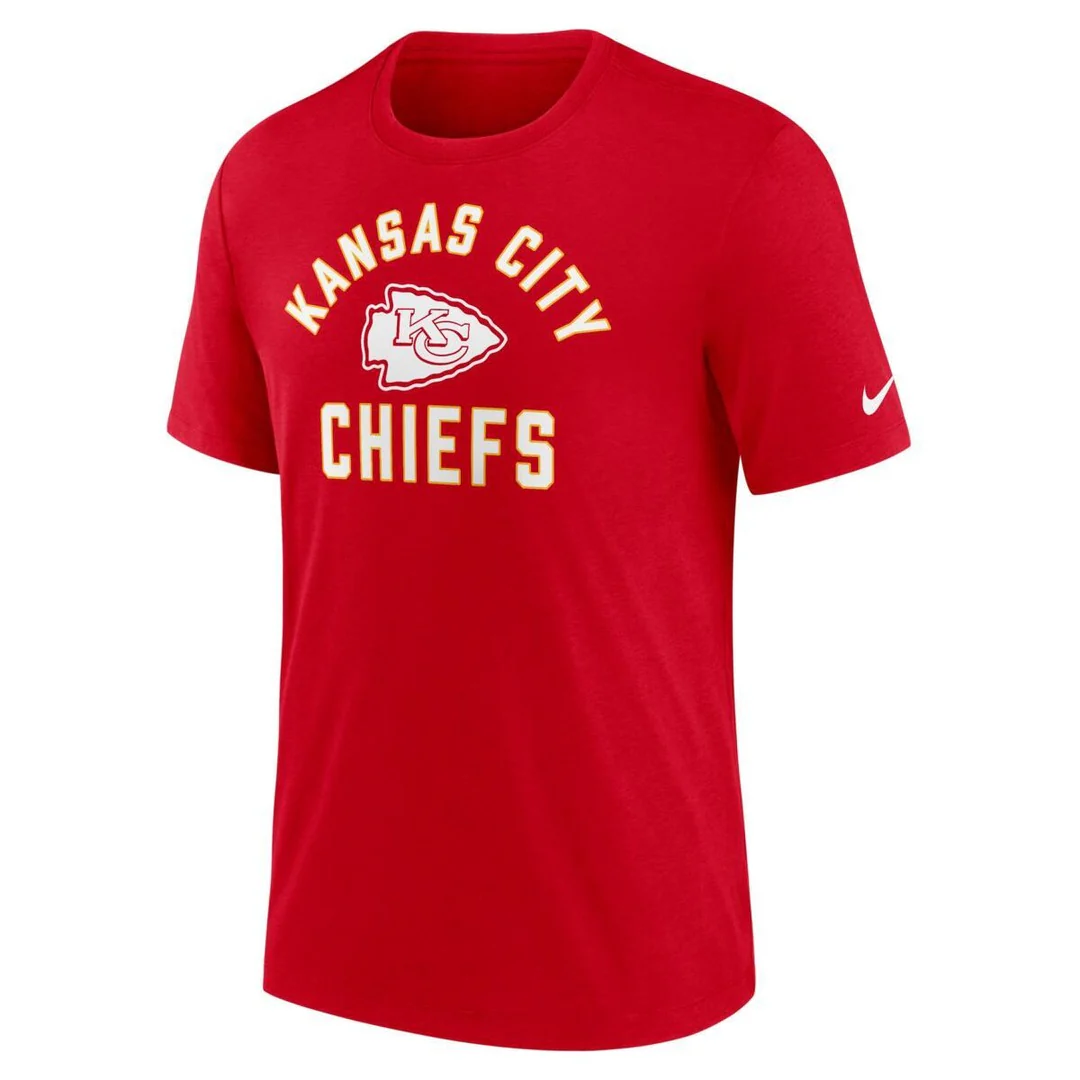 Nike Men's NFL Kansas City Chiefs Rewind Tri-Blend T-Shirt