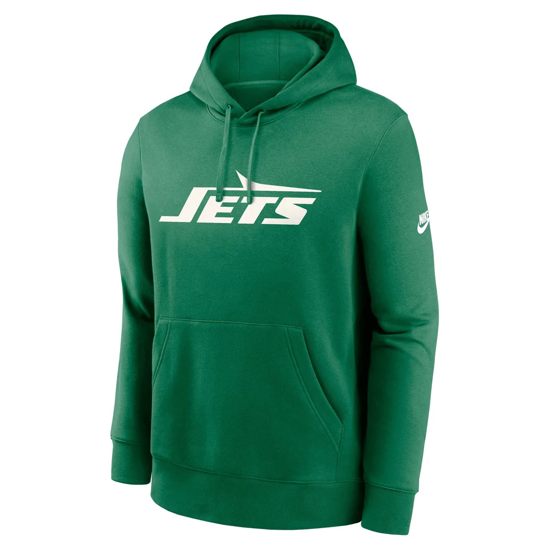 Nike Men's NFL New York Jets Rewind Club Logo Hoodie - Image 4