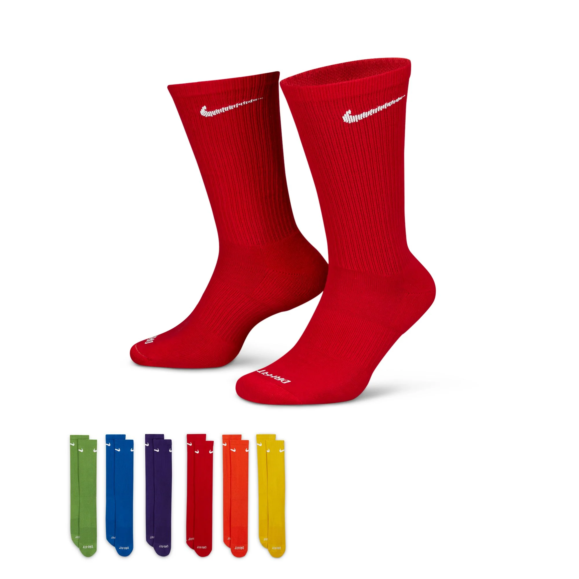 Nike Senior Everyday Plus Training Crew Socks 6-Pack - Image 10