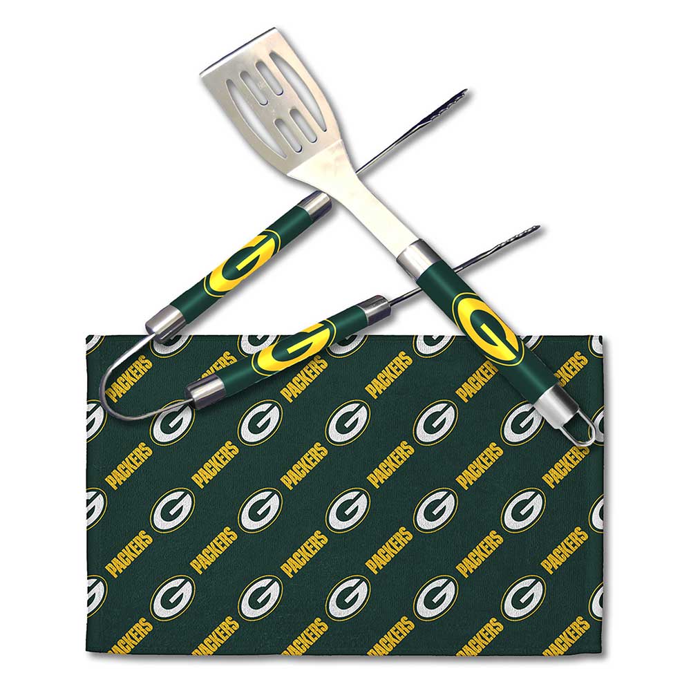 Northwest NFL Green Bay Packers BBQ Grill Utensil Set