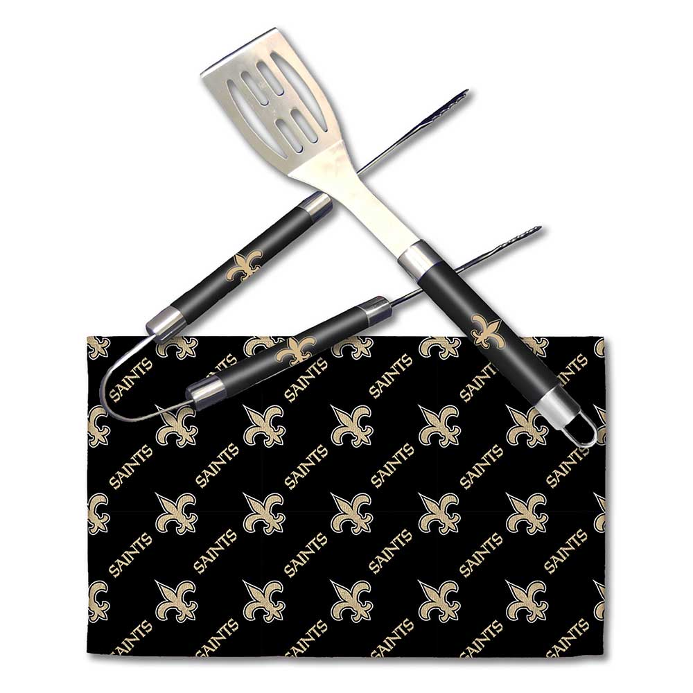 Northwest NFL New Orleans Saints BBQ Grill Utensil Set