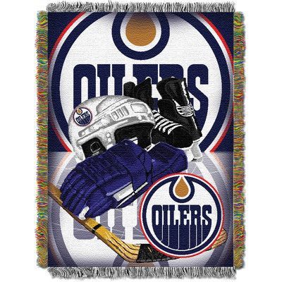 Northwest NHL Edmonton Oilers Tapestry Throw Blanket 48"x60"