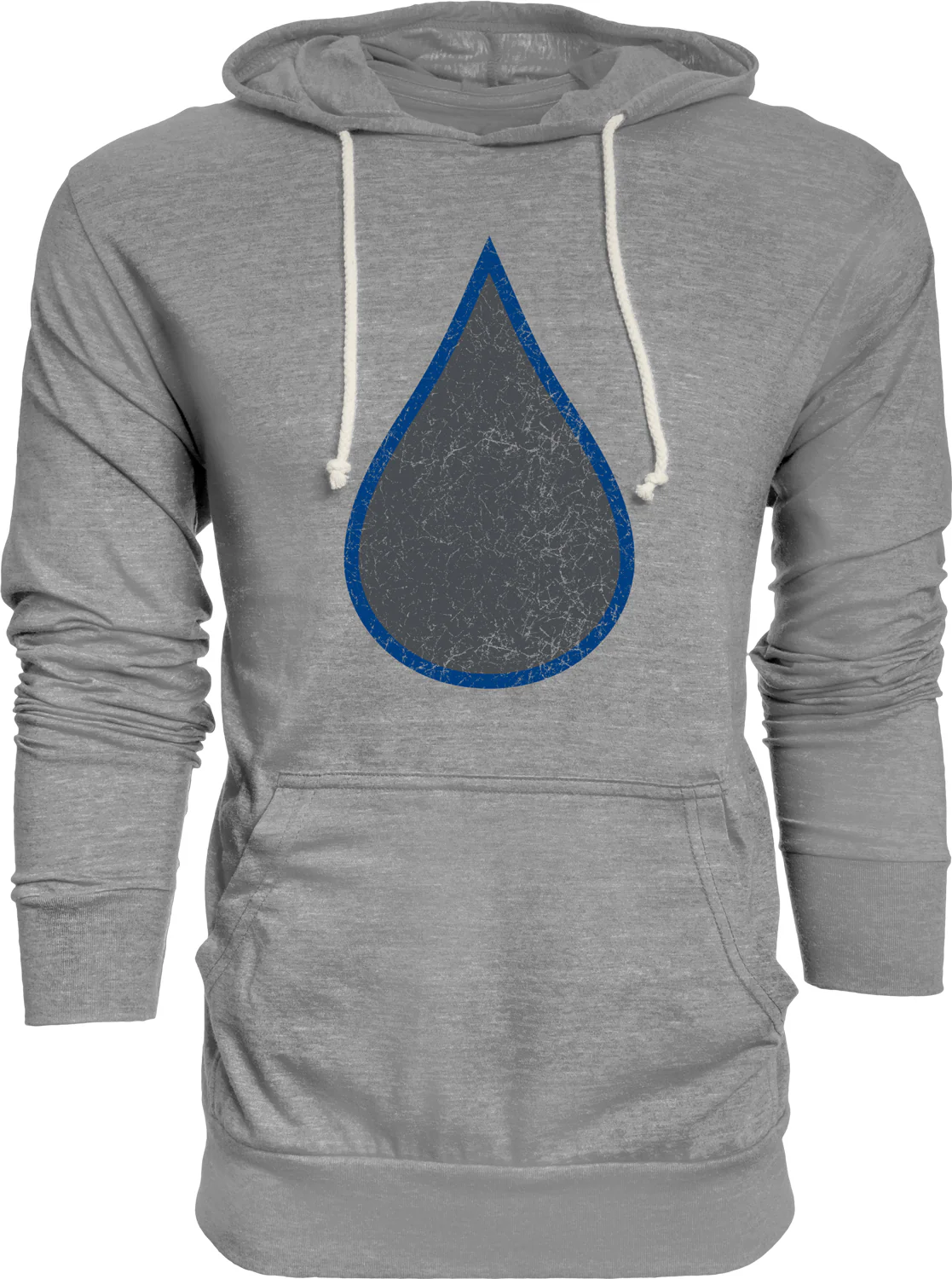 Oil Drop Senior Tri-Blend Hooded Long Sleeve Shirt - Image 3
