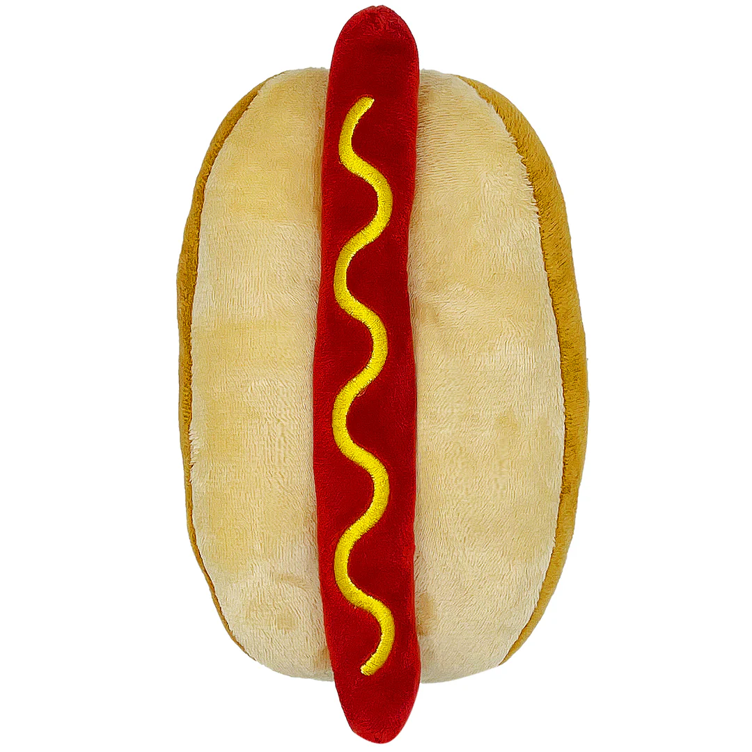 Pets First NHL Edmonton Oilers Pet Arena Snax Hot Dog Toy - Image 2
