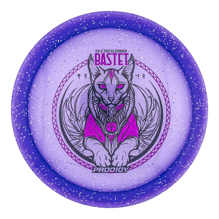 Prodigy FX-3 750 Glimmer Plastic Bastet Stamp Fairway Driver Golf Disc