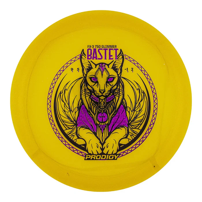 Prodigy FX-3 750 Glimmer Plastic Bastet Stamp Fairway Driver Golf Disc - Image 5