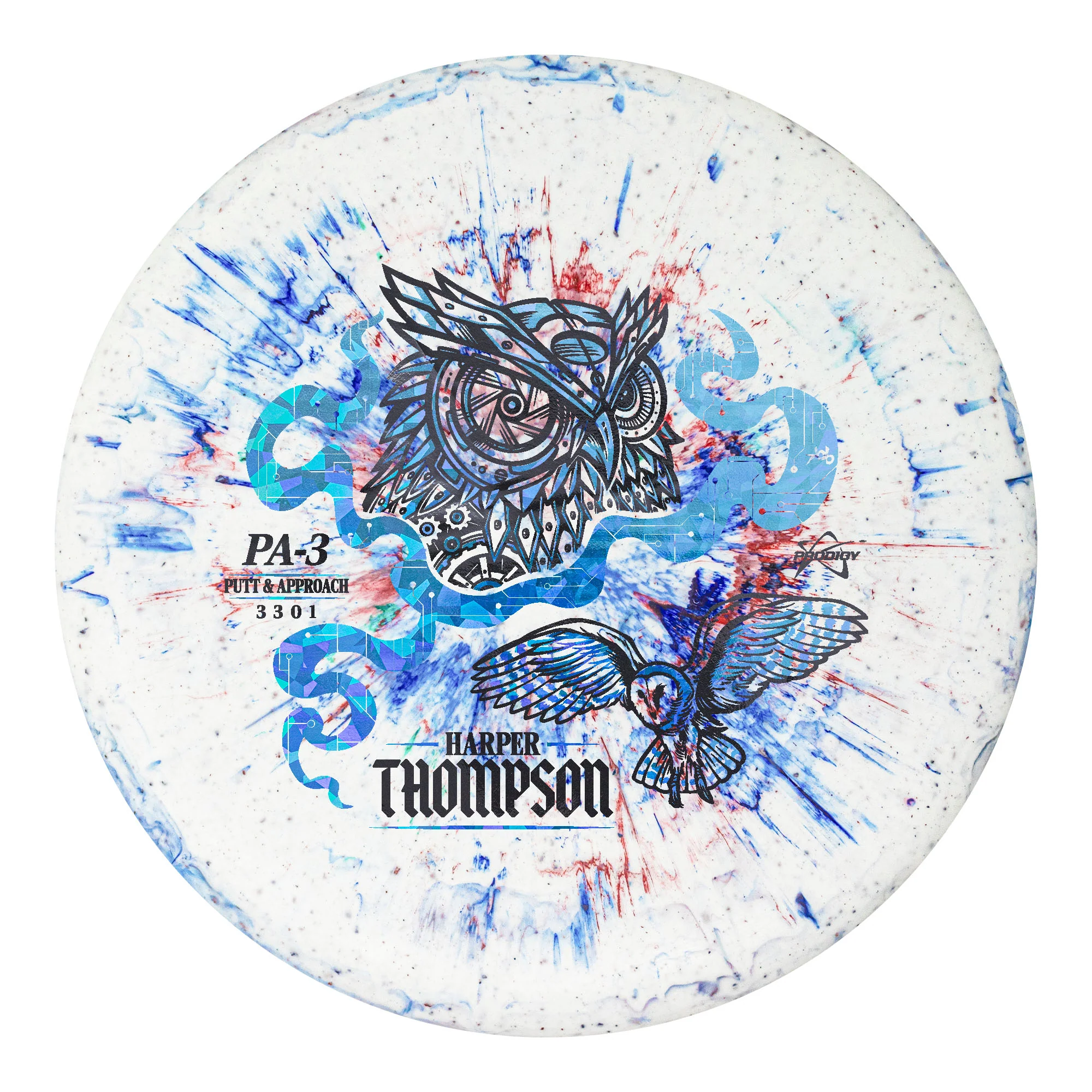 Prodigy PA-3 300 Fractal Harper Thompson 2026 Signature Series Putt and Approach Golf Disc 170-174 g