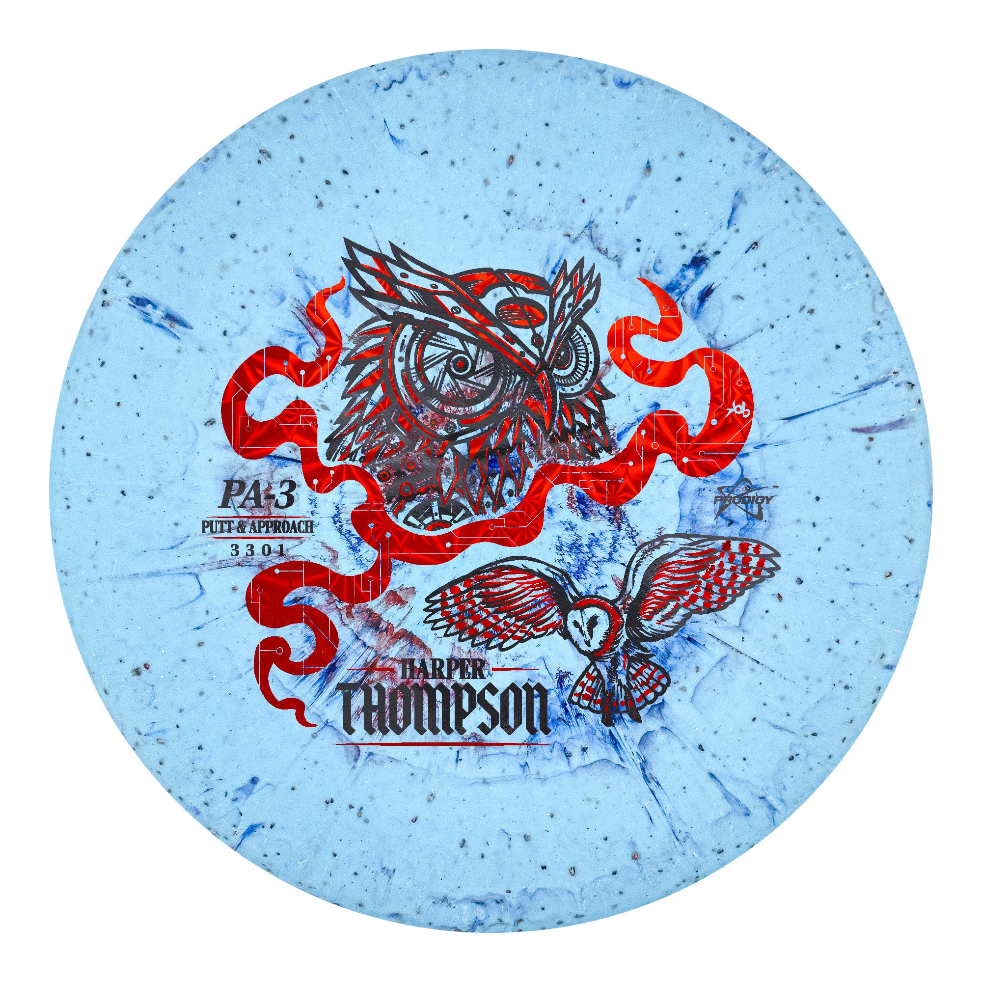 Prodigy PA-3 300 Fractal Harper Thompson 2026 Signature Series Putt and Approach Golf Disc 170-174 g - Image 2