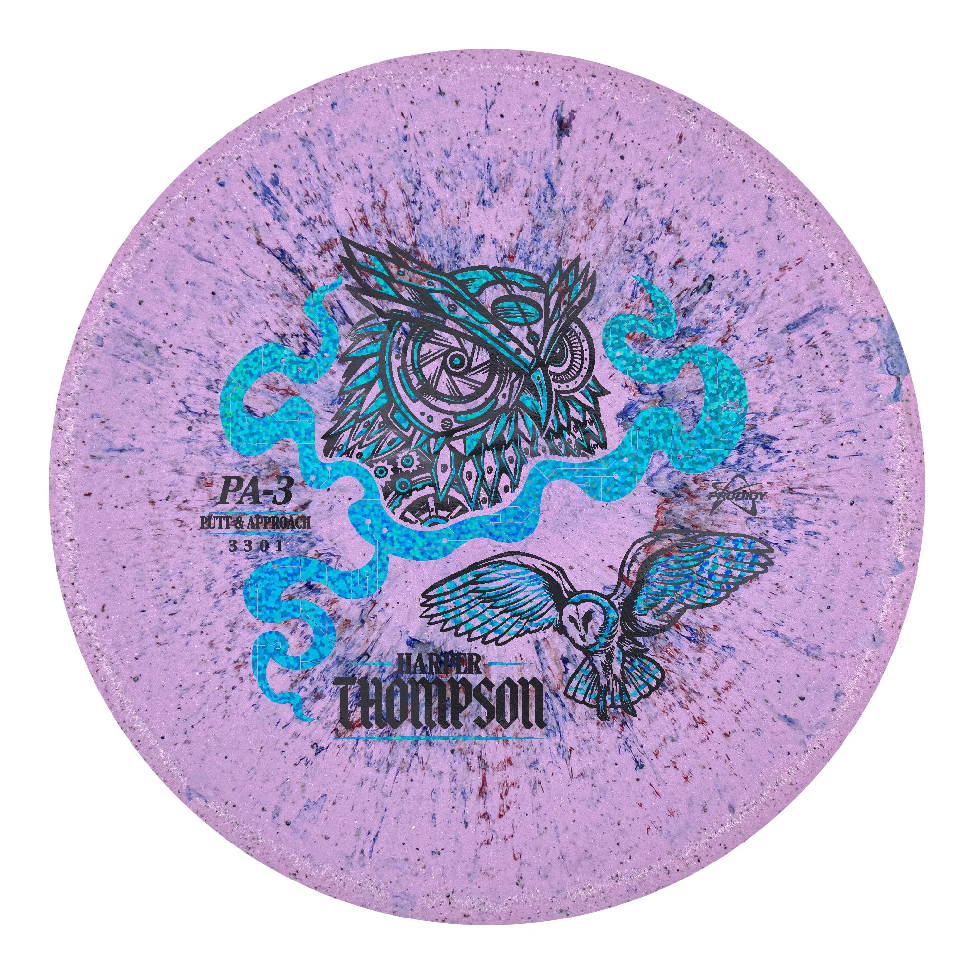 Prodigy PA-3 300 Fractal Harper Thompson 2026 Signature Series Putt and Approach Golf Disc 170-174 g - Image 5