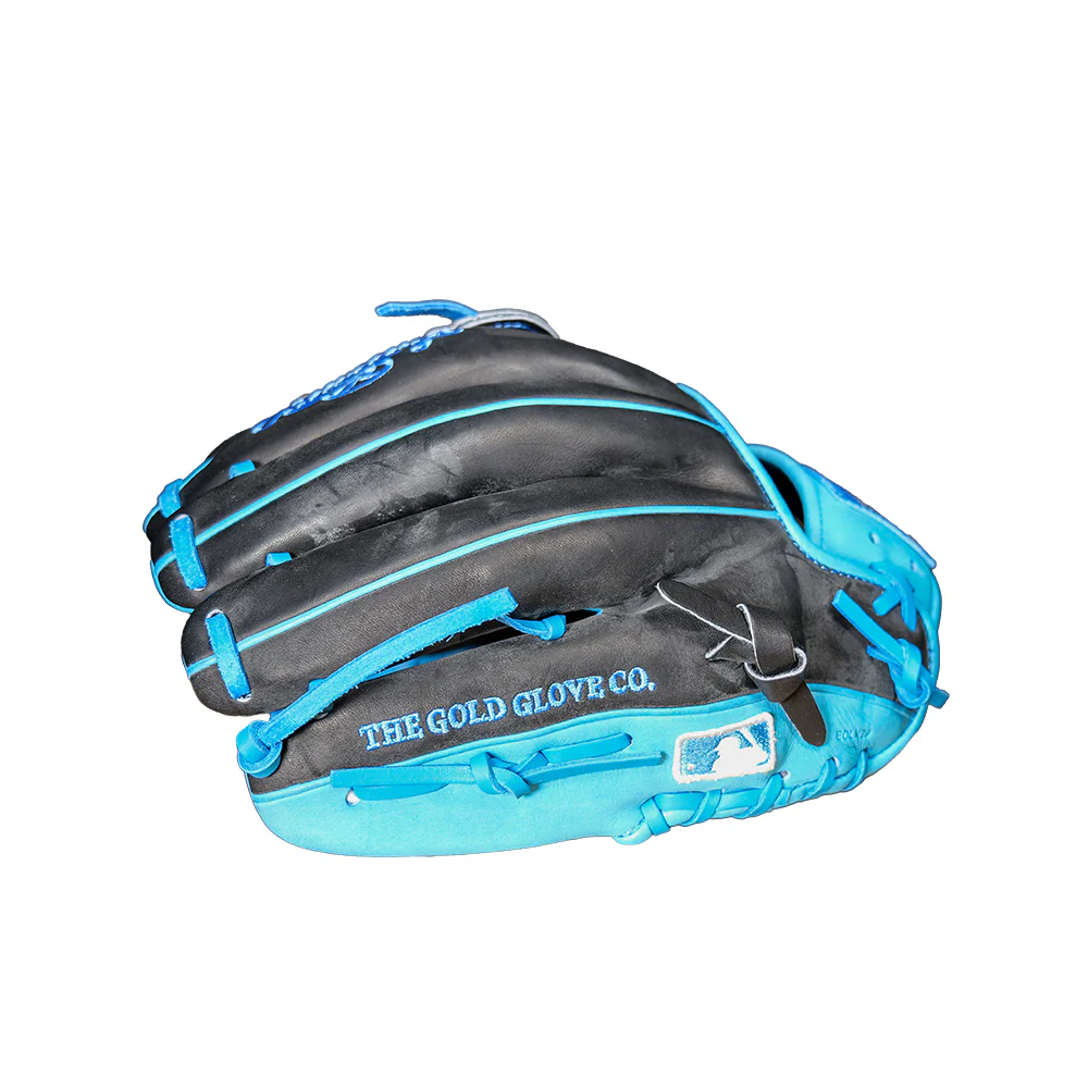 Rawlings Heart of the Hide PRO204 Black/Blue United Exclusive Custom Baseball Glove - Image 3