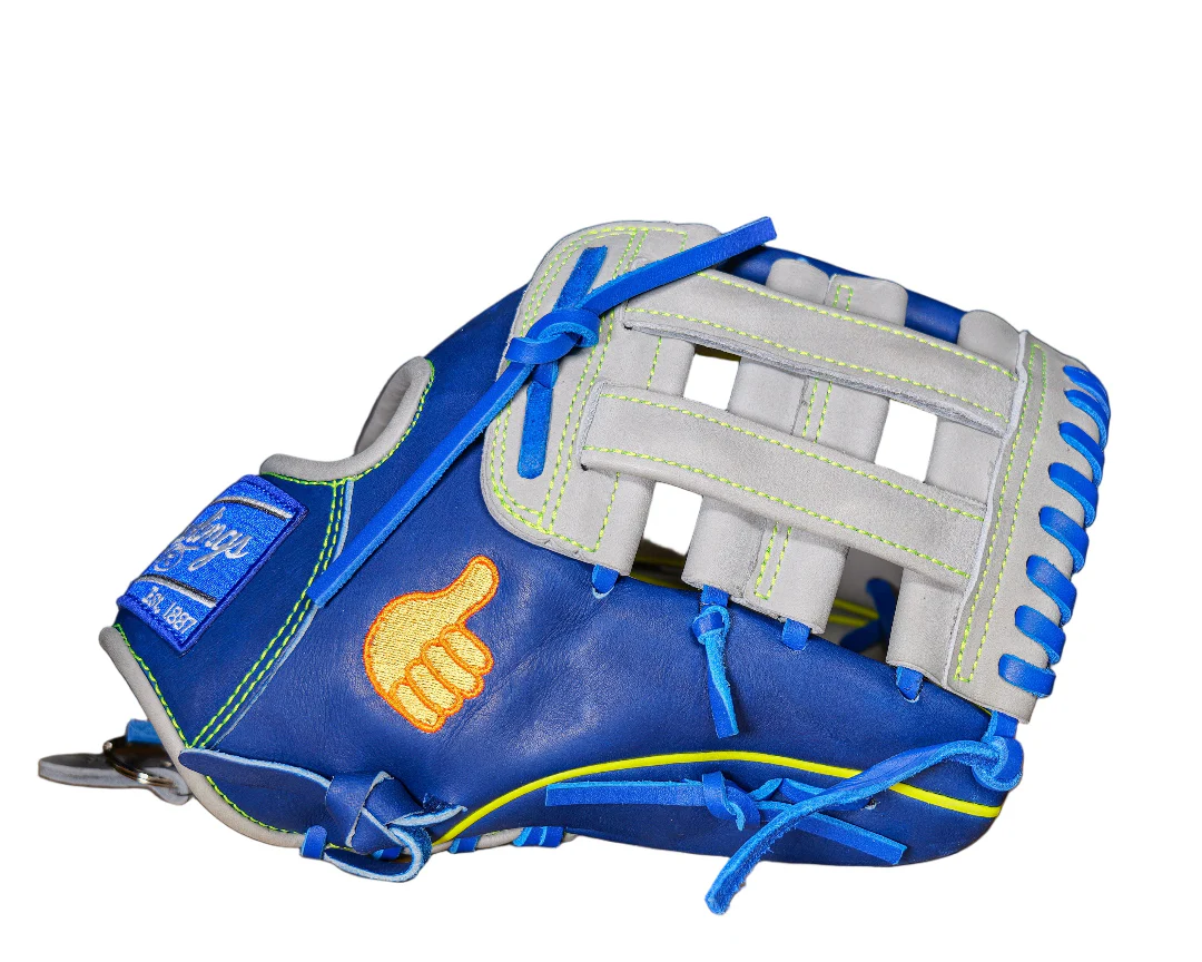 Rawlings Heart of the Hide PRO204 Grey/Royal United Exclusive Custom Baseball Glove