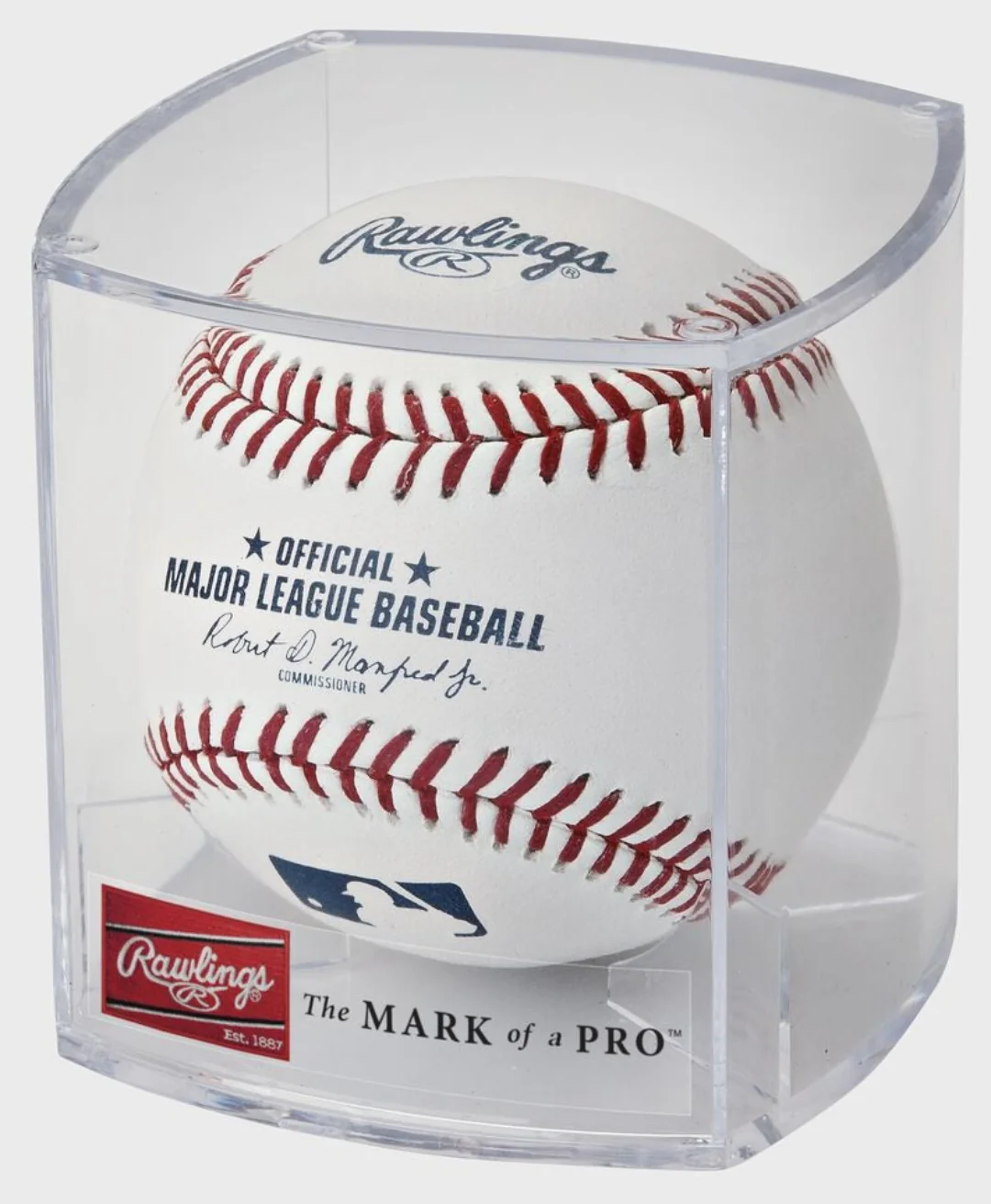Rawlings Official MLB Game Baseball With Display Cube - Image 2