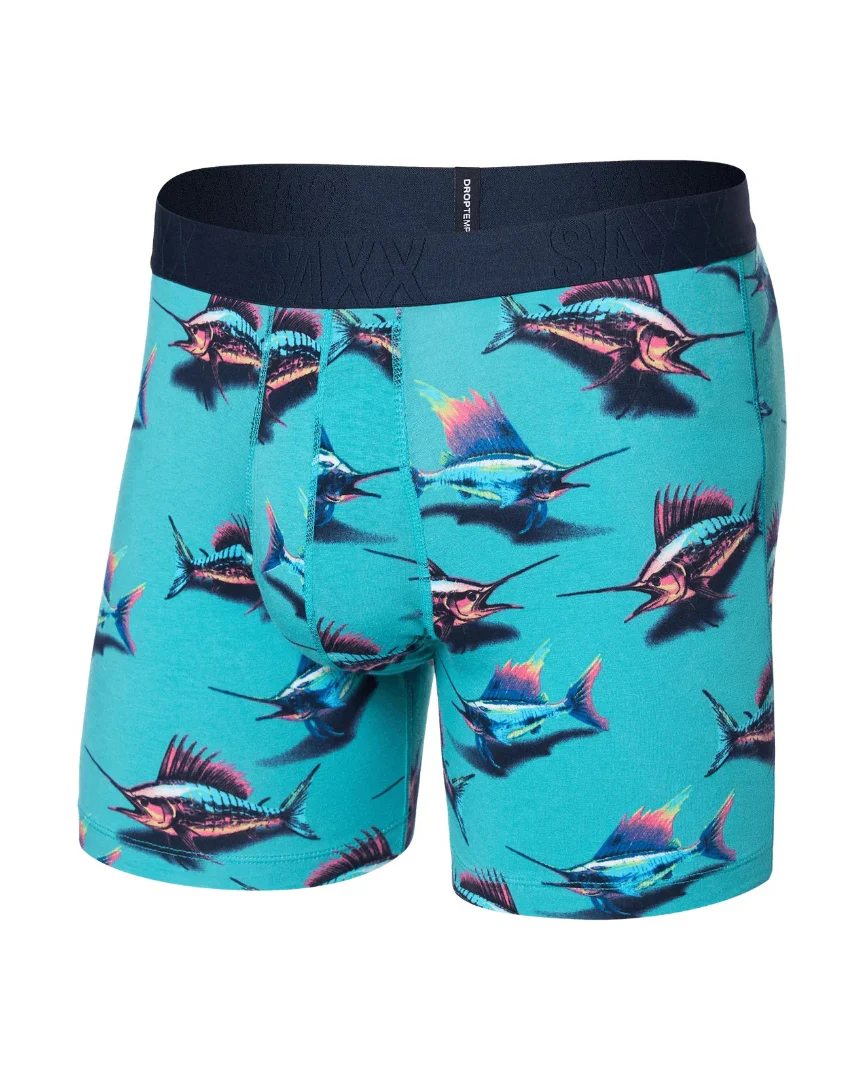 SAXX Men's Droptemp Cooling Cotton Boxer Briefs - Image 9