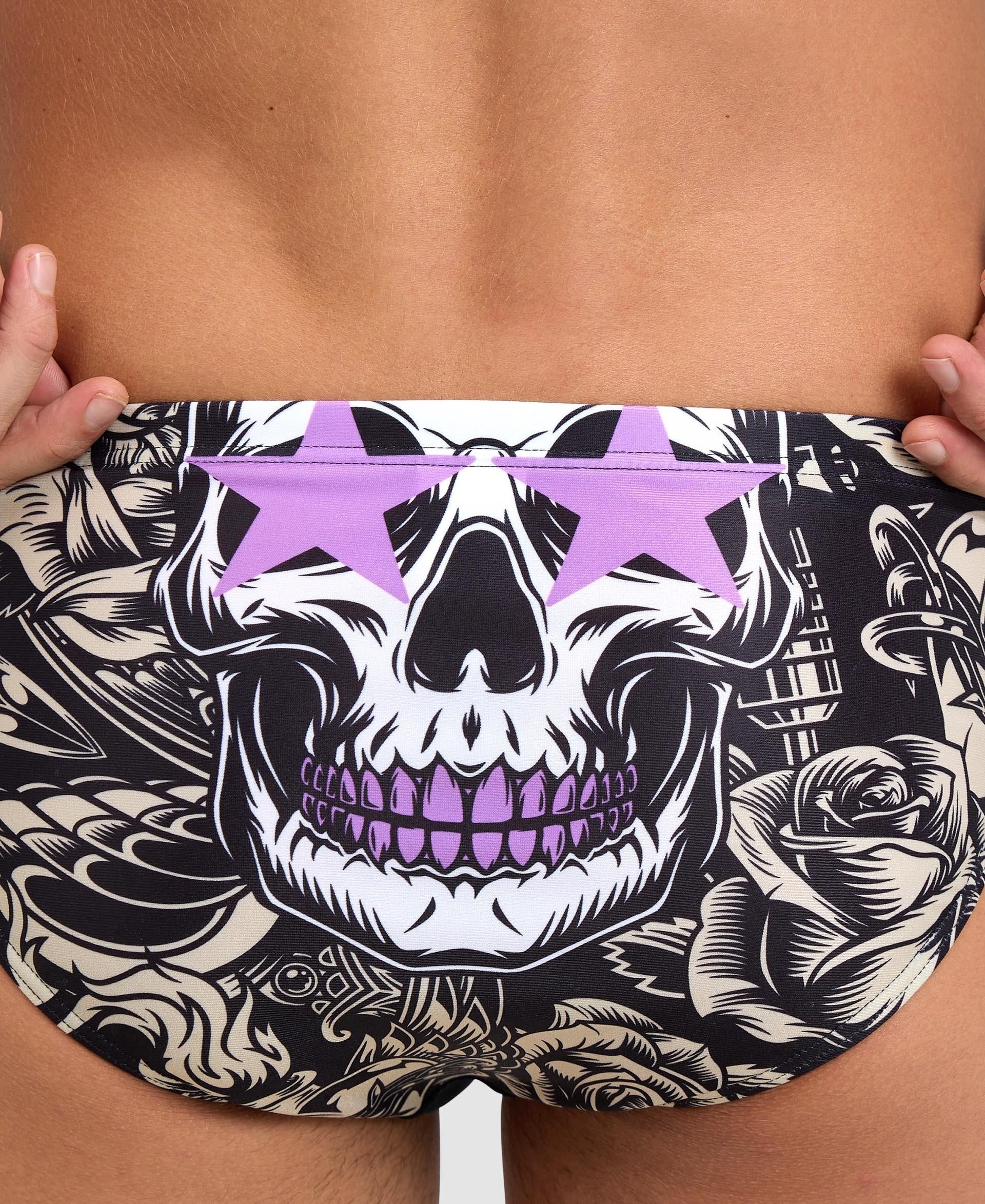 arena Crazy King Skull Swim Brief - Image 4