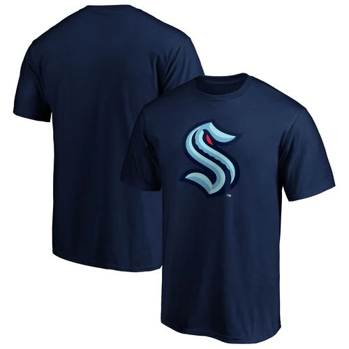 Fanatics Men's NHL Seattle Kraken Primary Logo T-Shirt - Image 3