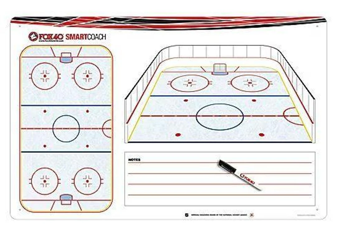 Fox 40 SmartCoach Pro 50" x 32" Hockey Locker Room Board 6918-0400