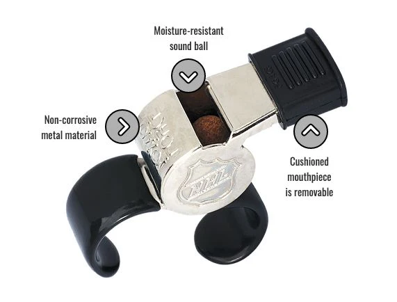 Fox 40 Silver Super Force CMG Fingergrip Whistle