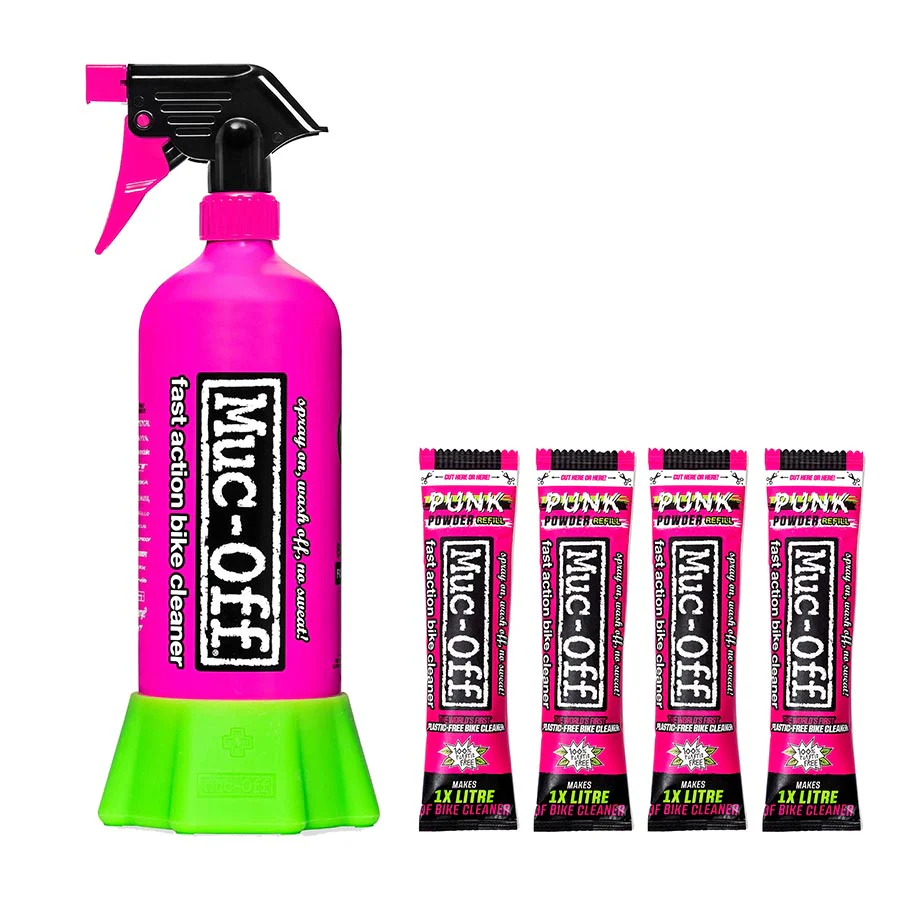 Muc-Off (4x30g and 1xAlumnium Bottle) Punk Powder