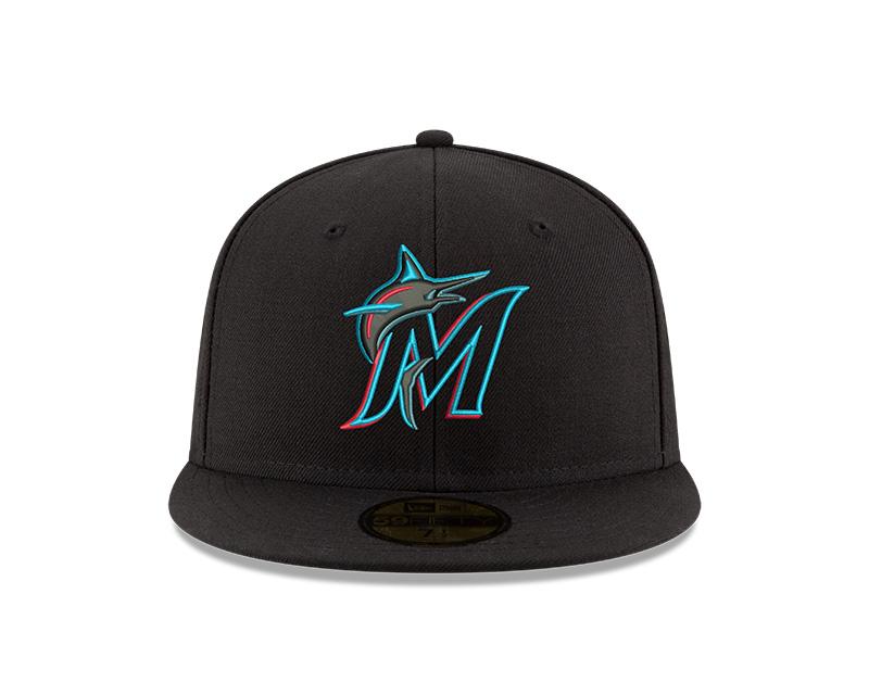 New Era Men's MLB Miami Marlins Authentic Collection 59FIFTY Home Fitted Hat - Image 3