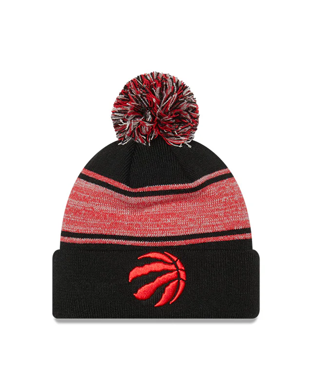 New Era Men's NBA Toronto Raptors Chilled Pom Cuffed Knit