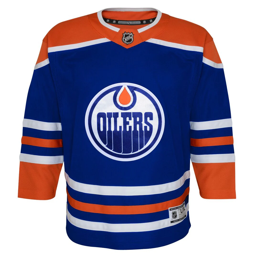 NHL Branded Child Edmonton Oilers Leon Draisaitl Home Jersey - Image 2