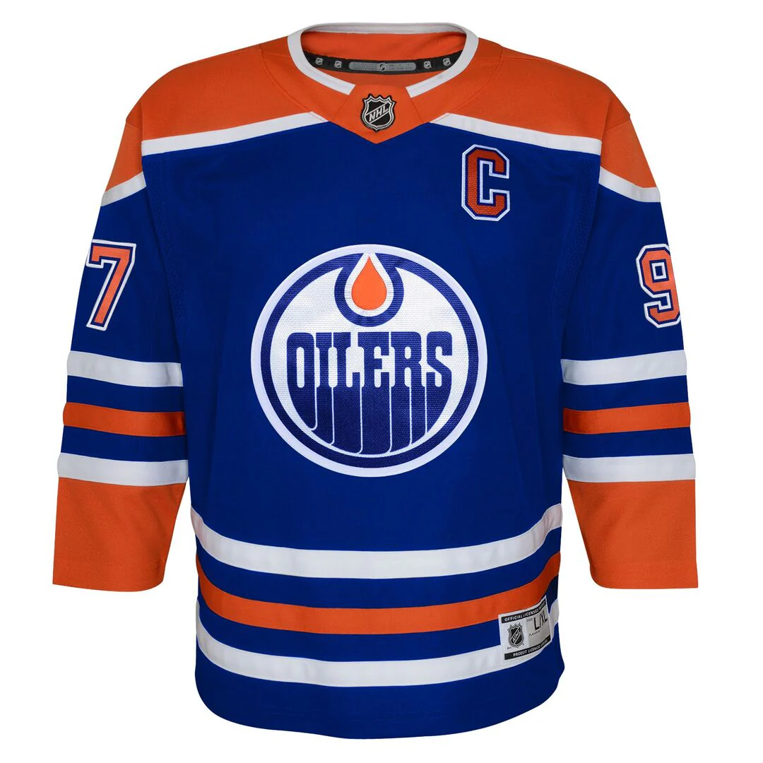 NHL Branded Youth Edmonton Oilers Connor McDavid Home Jersey - Image 2