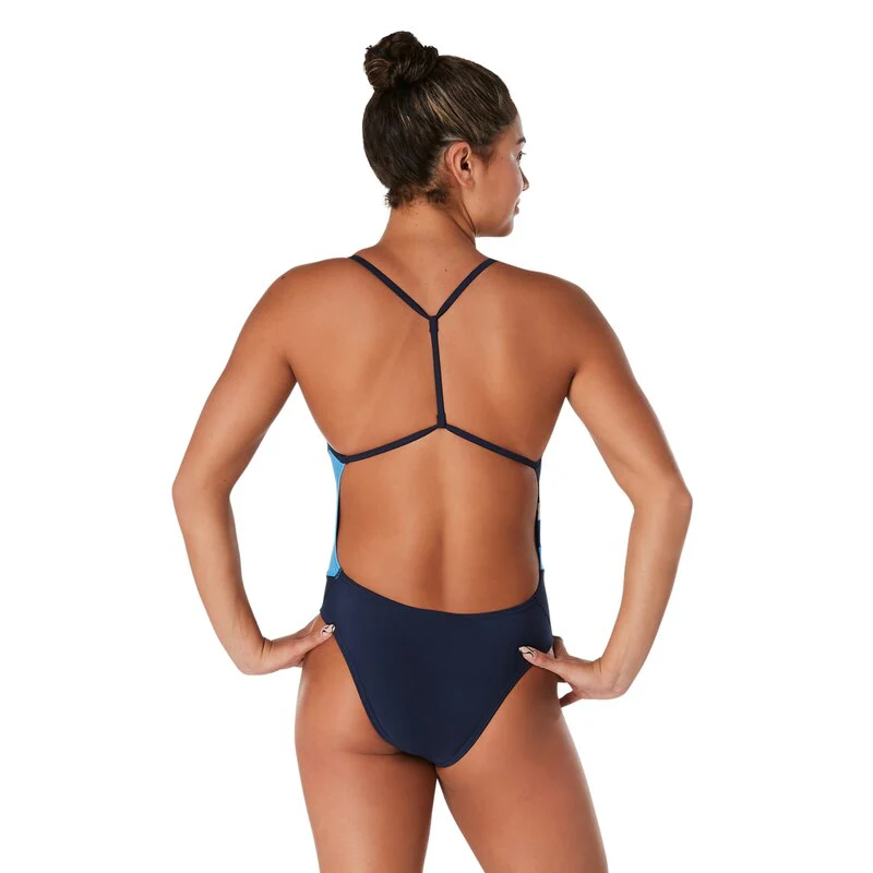 Speedo Women's Vibe Radiating Splice One Piece Swimsuit - Image 2