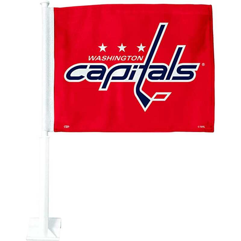 The Sports Vault NHL Washington Capitals 2-Sided Car Flag