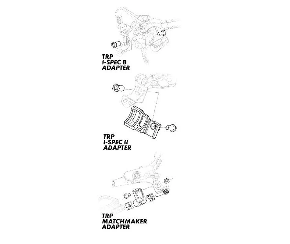 TRP SRAM Matchmaker Left/Black Hydraulic Disc Brake Lever Adapter