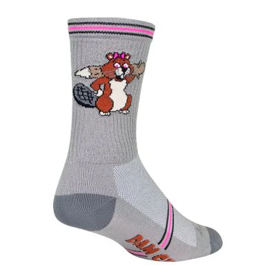 SockGuy Dam Girl 6" Crew Bike Sock - Image 2