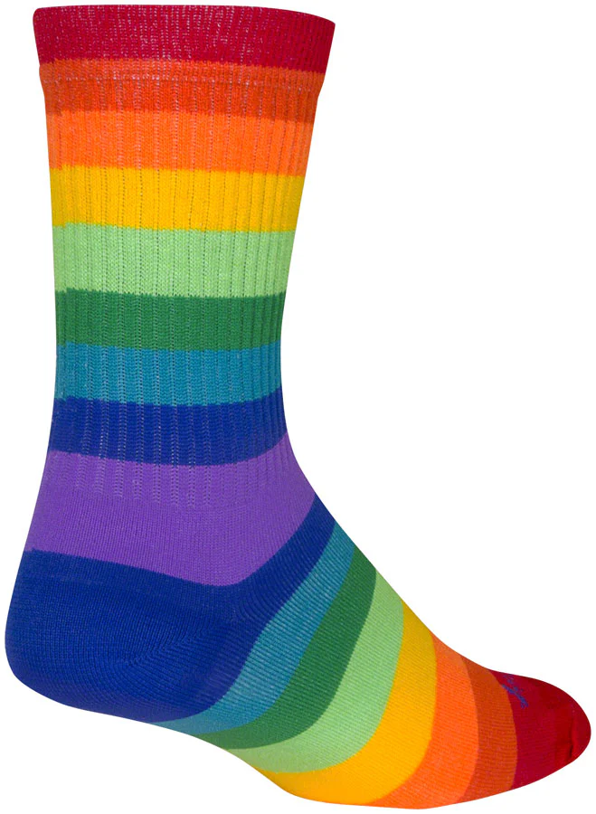 SockGuy Fabulous Crew 6" Cycling Bike Sock - Image 2