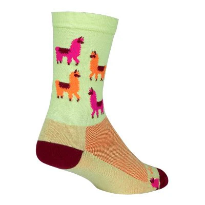 SockGuy Mo'Llamas 6" Crew Bike Sock