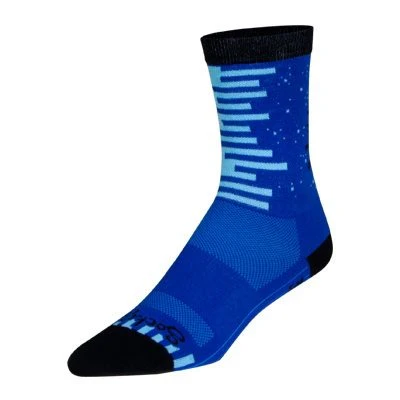 SockGuy Night & Day 6" Crew Bike Sock - Image 2