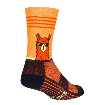 SockGuy No Drama LLama 6" Crew Bike Sock