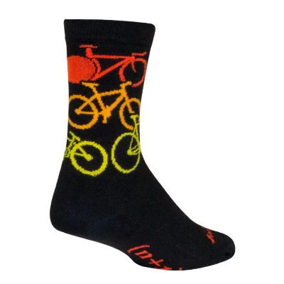 SockGuy NVR ENUF 6" Crew Bike Sock