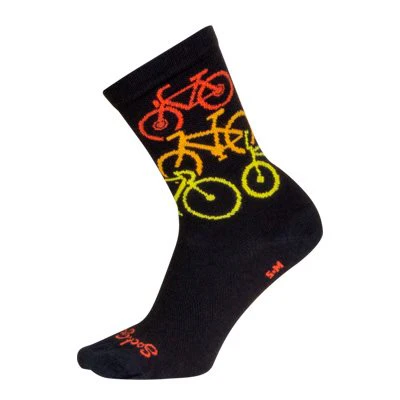 SockGuy NVR ENUF 6" Crew Bike Sock - Image 2