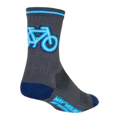 SockGuy SGX Neon 6" Crew Bike Sock