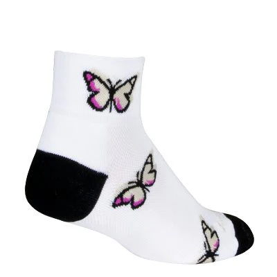 SockGuy Women's Butterfly 2" Bike Sock - Image 2