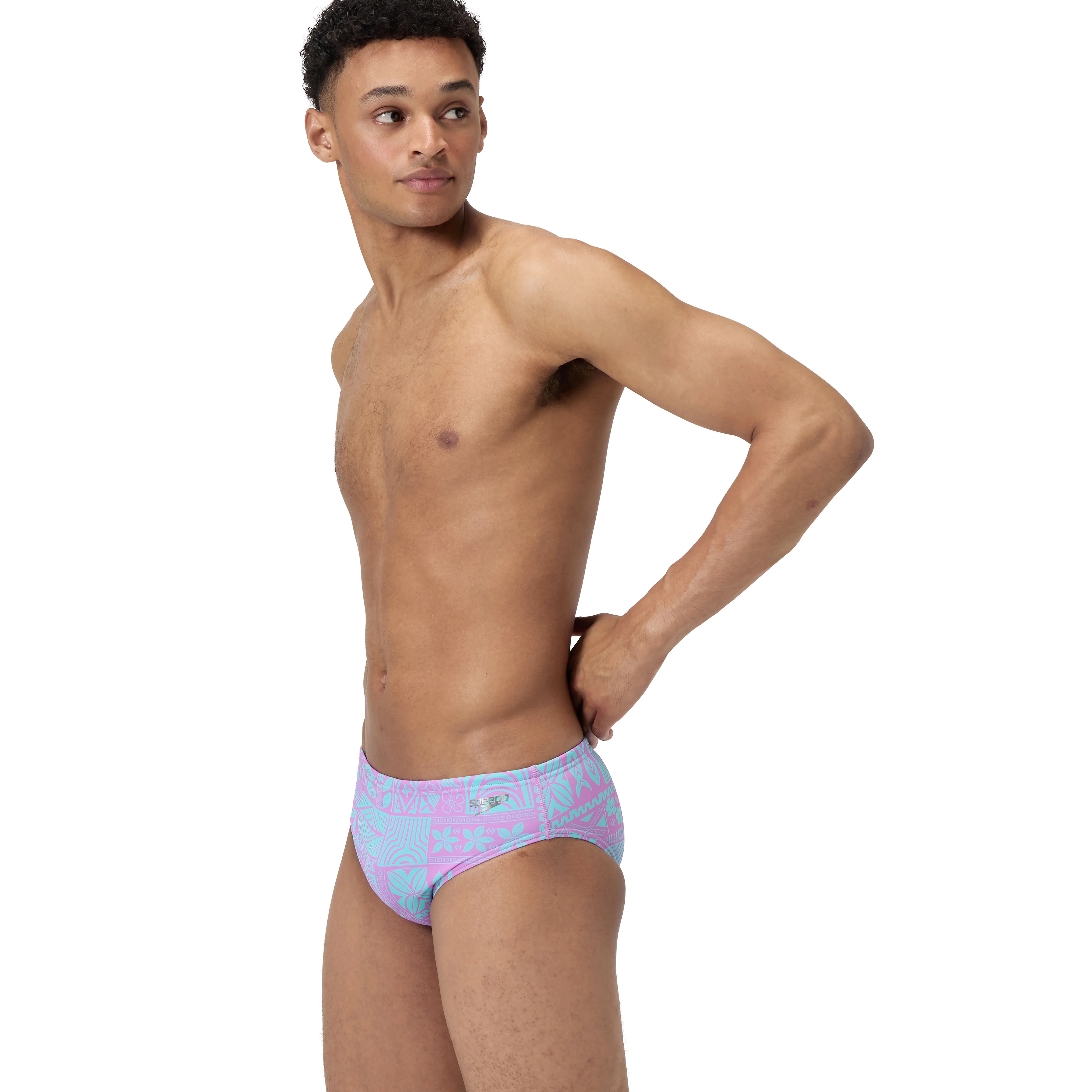 Speedo Men's Printed One Swim Brief - Image 7