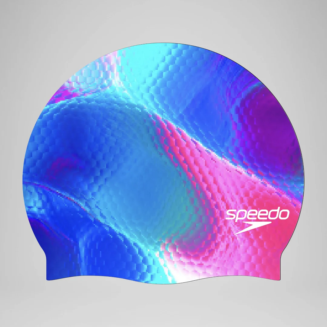 Speedo Printed Silicone Swim Cap - Image 4